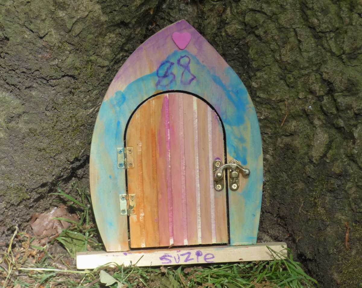 Rainbow doors at the Warley Woods (June 2020)